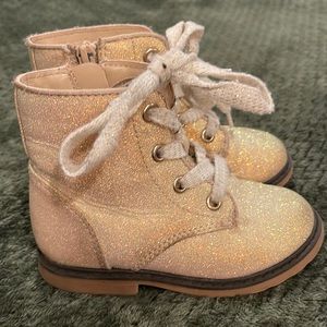 Cat & Jack, Size 8, Toddler Size 8 Lace-up Zipper Combat Boots